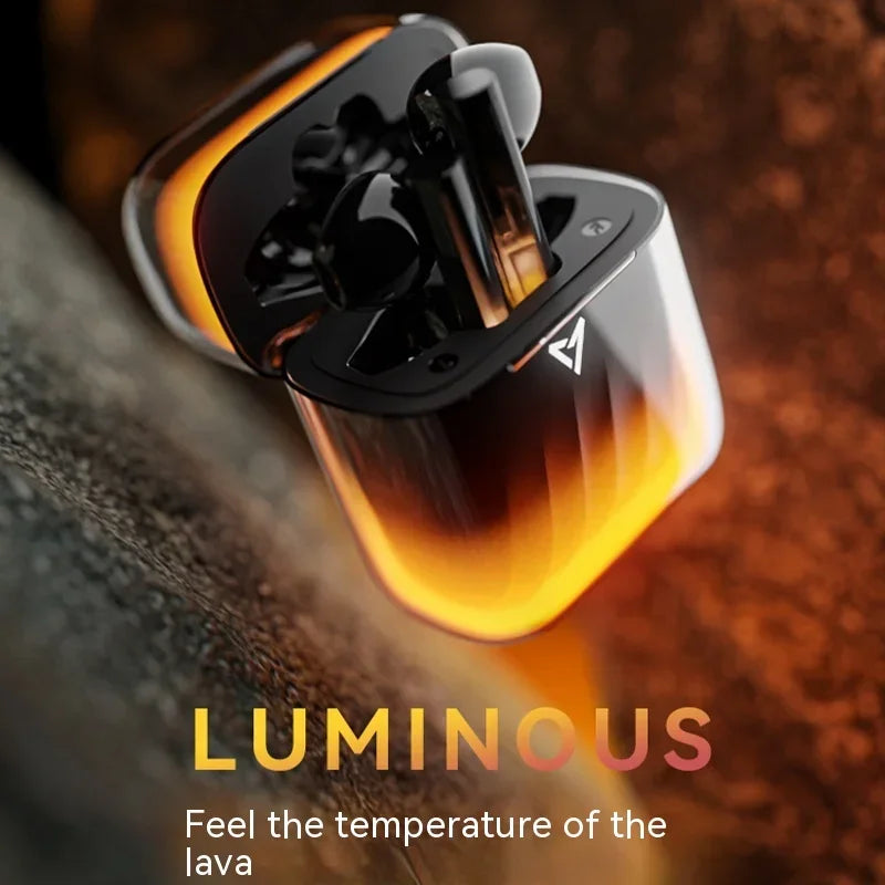Liup Lp1 Luminous Flowing Sand Earphones Bluetooth 5.4 13Mm Dynamic Coil AI Active Noise Reduction Stereo Surround Sound Gifts
